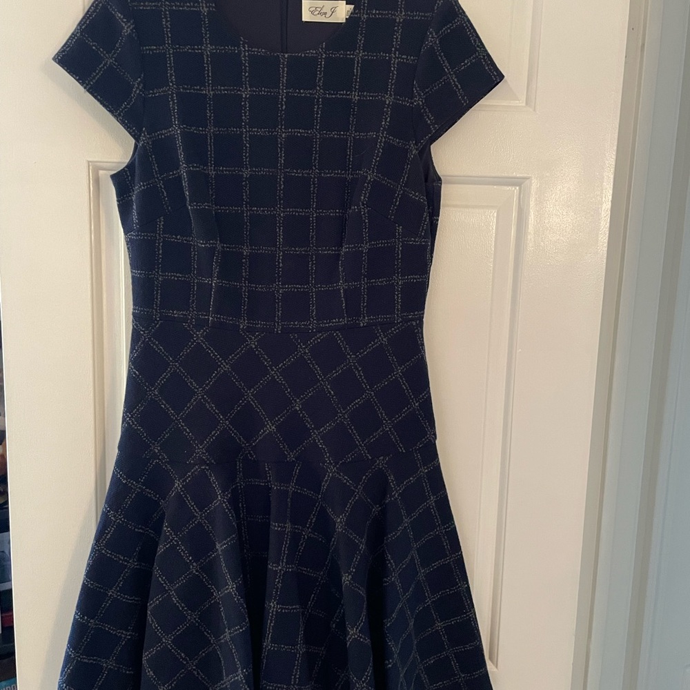 NWOT Eliza J fit flare shirt-sleeve dress